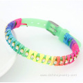 DIY Promotional Multi String Wrapped Silicone Band Bangle